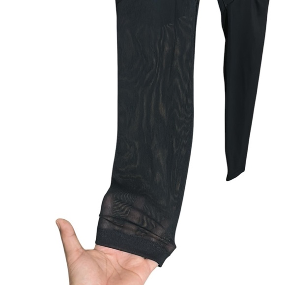 Nike Women’s Power JDI Training Black Leggings with Mesh Panels Black Size M - Picture 8 of 12